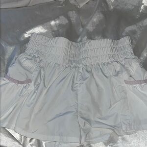White Get Your Flirt On Shorts